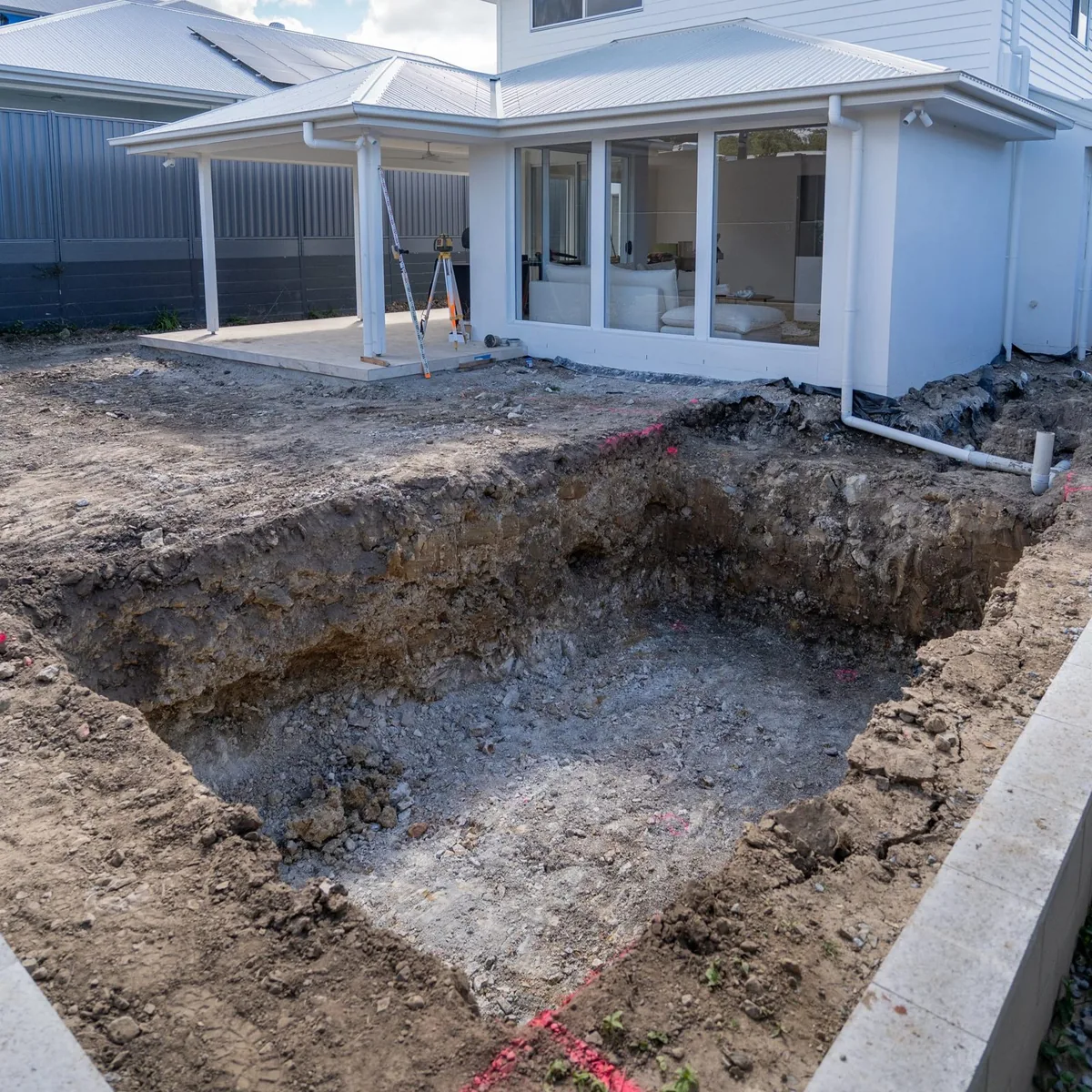 Pool Preparation project by BD Excavation Services on the Gold Coast