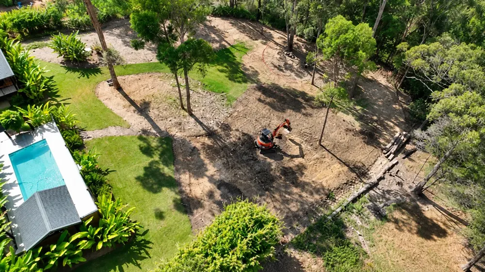 Land Clearing by BD Excavation Services on the Gold Coast