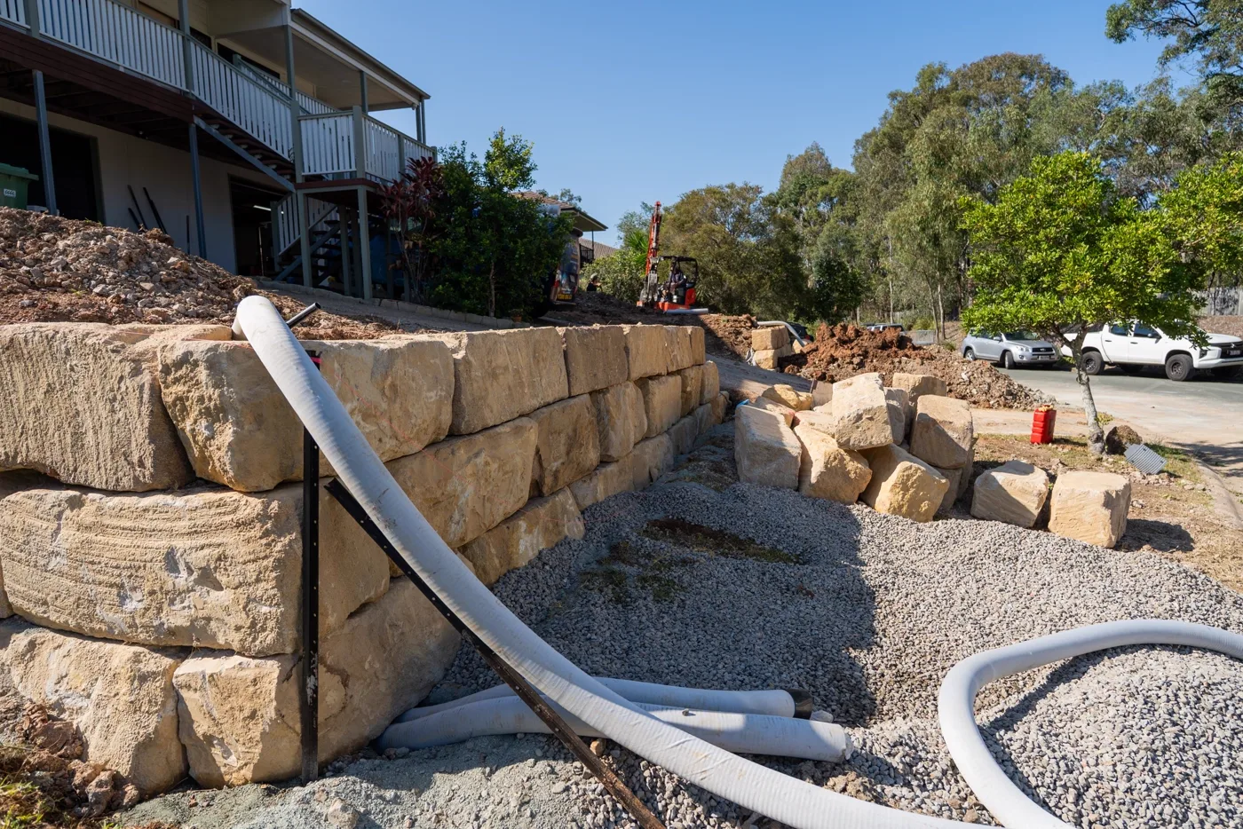 Retaining Walls in Tallebudgera Valley — BD Excavation Services