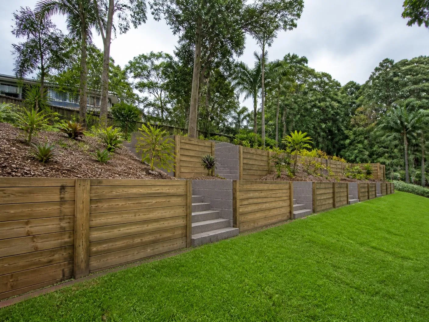 Retaining Walls in Currumbin Valley — BD Excavation Services